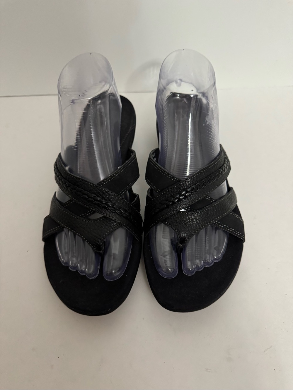 Hush Puppies Black Cross-Strap Women's Sandals
